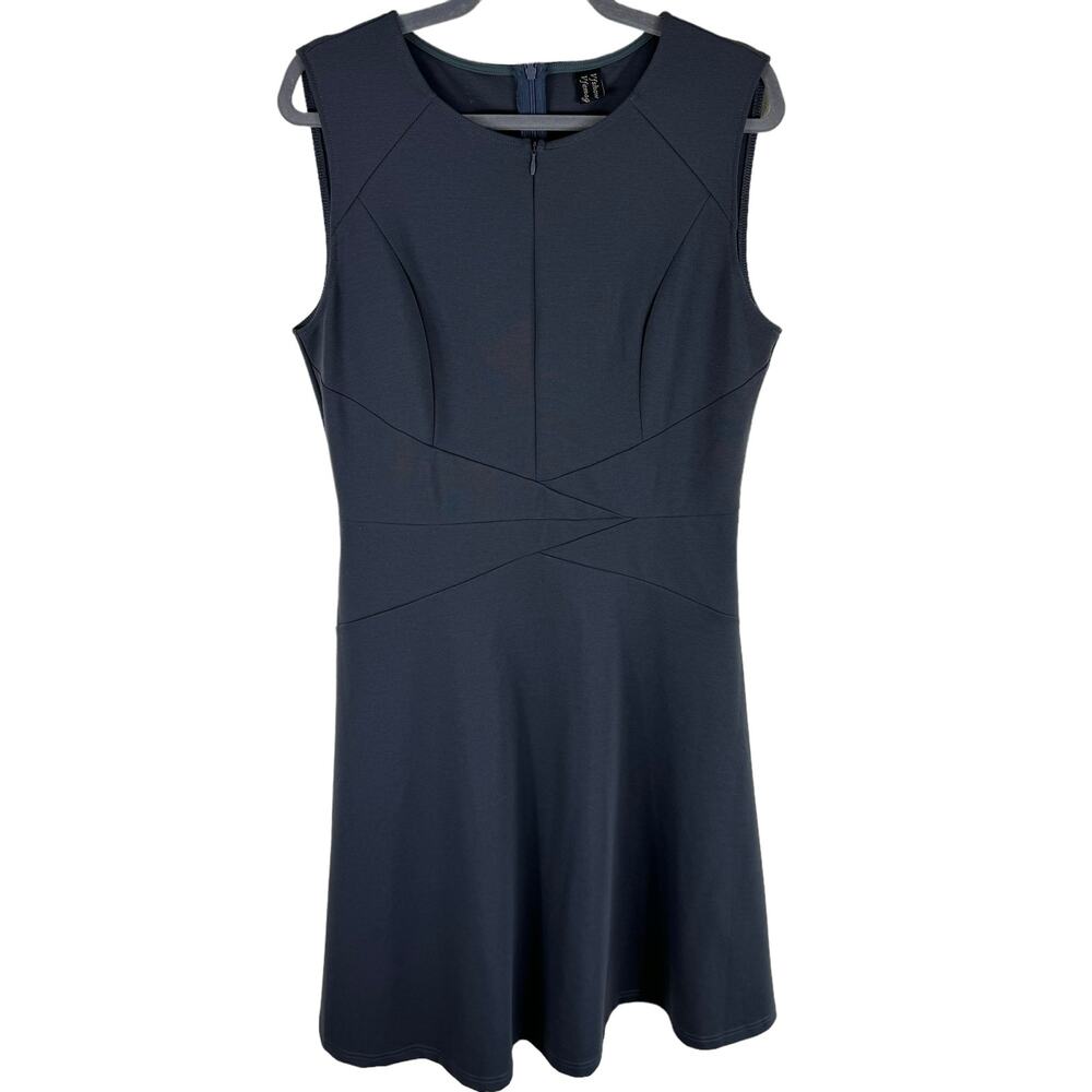 Vshow Vfemage Gray Sleeveless Round Neck Knee Length Knit A-Line‎ Dress Size XL